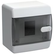 Корпус ЩРН-П-4 UNION Compact IP41 черн. прозр. дверь пластик. IEK UIC-KP12-N-04-41-K01