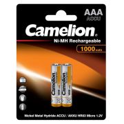 Аккумулятор AAA/R03 1000мА.ч NI-MN BP-2 металлик (блист.2шт) Camelion 6182