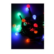 Гирлянда декоративная «Маленькие шарики cherry» 30LED 4.4м (2.9+1.5м) зел. провод IP20 мультиколор Космос KOC_GIR30LEDBALL_RGB