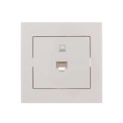 Розетка компьютерная 1-м СП Rain RJ45 бел. LEZARD 703-0202-139