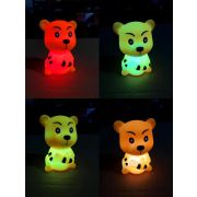 Фигура светодиодная «Тигр» 8х7см светодиод RGB переливается разными оттенками элементы питания 3хAG13 (в компл.) КОСМОС KOCNL-EL106(2022)
