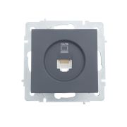 Розетка компьютерная 1-м СП Vesna механизм графит LEZARD 742-3488-140