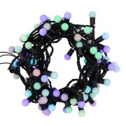Гирлянда светодиодная «Мультишарики» 10м d17.5мм 100LED RGB 16Вт 220-240В IP65 провод ПВХ черн. (нужен шнур питания 303-500) Neon-Night 303-509-2