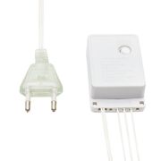 Гирлянда светодиодная «Сеть» 1.5х1.5м 150LED бел. 12Вт 220-240В IP20 с контроллером 8 режимов провод ПВХ прозр. Neon-Night 215-125