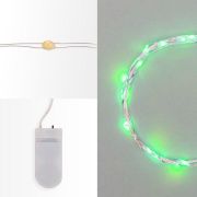 Гирлянда светодиодная «Роса» 2м 20LED зел. 2Вт 4.5В IP20 провод прозр. Neon-Night 303-008