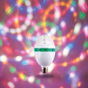 Лампа светодиодная «Диско» 6Вт 3LED RGB E27 230В IP20 80х80х195мм Neon-Night 601-253