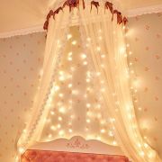 Гирлянда светодиодная «Светодиодный Дождь» 2х3м 240LED тепл. бел. 12Вт 230В IP20 свечение с динамикой провод прозр. Neon-Night 235-066