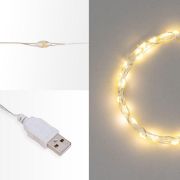 Гирлянда светодиодная «Роса» 5м 50LED тепл. бел. 0.5Вт IP20 USB Neon-Night 315-966