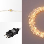 Гирлянда светодиодная «Роса» 30м 300LED тепл. бел. 3.6Вт IP44 с трансф. Neon-Night 303-216
