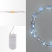 Гирлянда светодиодная «Роса» с крупными каплями 2м 20LED бел. 0.1Вт IP20 элементы питания 2хCR2032 (в компл.) Neon-Night 302-005