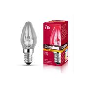 Лампа электрич. накаливания для ночников 7/P/CL/E14 220В 7Вт Е14 прозр. Camelion 13912