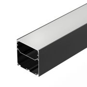 Профиль LINE-S-7575-2000 BLACK L2000 алюм. Arlight 041855