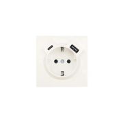 Розетка 1-мест. с/з Type-C+USB разъем СП ZIMA IP20 слон. кость LEZARD 704-9088-181TC