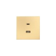 Розетка Type-C+ USB разъем СП ZIMA IP20 зол. LEZARD 704-3688-192TC