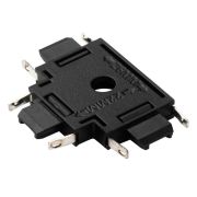 Коннектор MTR16 CT-BL T-обр. накладной шинопровод низковольтный Pro черн. JazzWay 5057333