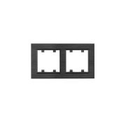 Рамка 2-м Karea LINE STAR дым. металлик Makel 86050702