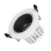 Светильник светодиодный MS-FORECAST-BUILT-TURN-R102-12W Day4000 (WH-BK 32 deg 230В) IP20 металл Arlight 033659(1)