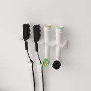 Держатель для хранения зубных щеток и насадок монтаж без сверления бел. Rexant 38-0696