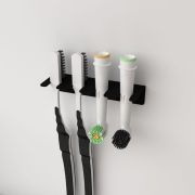 Держатель для хранения зубных щеток и насадок монтаж без сверления черн. Rexant 38-0695