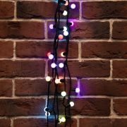 Гирлянда светодиодная «Мультишарики» 10м d17.5мм 100 LED RGB черн. ПВХ IP65 медленная смена 230В соединяется нужен шнур 303-500 Neon-Night 303-509-4
