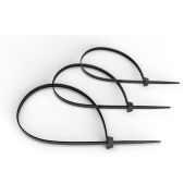 Стяжка GTOUT-250 неоткрывающаяся безгалогенная (halogen free) 250х3.6мм outdoor (для использования от -40 до +85град.C) устойчивая к UV нейлон. черн. (уп.100шт) Cabeus 7410c