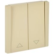 Выключатель жалюзи СП FORTE&PIANO 10А FP411 ваниль IEK FP-V15-0-10-1-K10