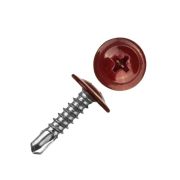 Саморез ШСММ сверло 4.2х16 темн.красн. KP RAL 3005 (уп.20шт) Tech-Krep/Zitar 125492