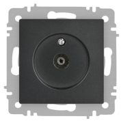 Розетка телевизионная одиночная TV СП Accent 6-301-07 IP20 графит Intro Б0063614