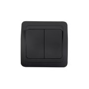 Выключатель 2-кл. CLASSICO 2023B черн. IN HOME 4690612061085