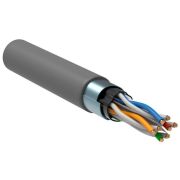 Кабель витая пара F/UTP кат.5E 4х2х0.52 PVC сер. (уп.305м) РФ/Т ITK LC1-C5E04-311-T-P-R