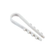 Дюбель-хомут PCD-R 11-18-55-100WH для круглого кабеля PA6.6 (уп.100шт) Jazzway 5054806