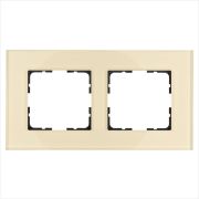 Рамка 2-м G-Glass стекло шампань Champagne Gold Jasmart G1002GG