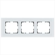 Рамка 3-м G-Glass стекло бел. White Glass Jasmart G1003GW