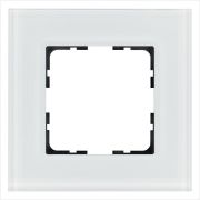 Рамка 1-м G-Glass стекло бел. White Glass Jasmart G1001GW
