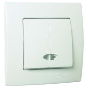 Выключатель 2-кл. Lillium с подсветкой Makel 32001023