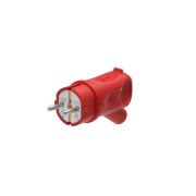 Вилка угловая 16А 2P+E 250В IP44 MultiSet каучук красн. SE MST1402RD